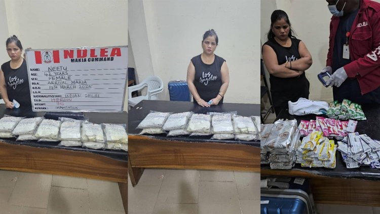 Indian-woman-Neetu-arrested-by-NDLEA-with-72-parcels-of-heroin-packaged-as-wafer-chocolate