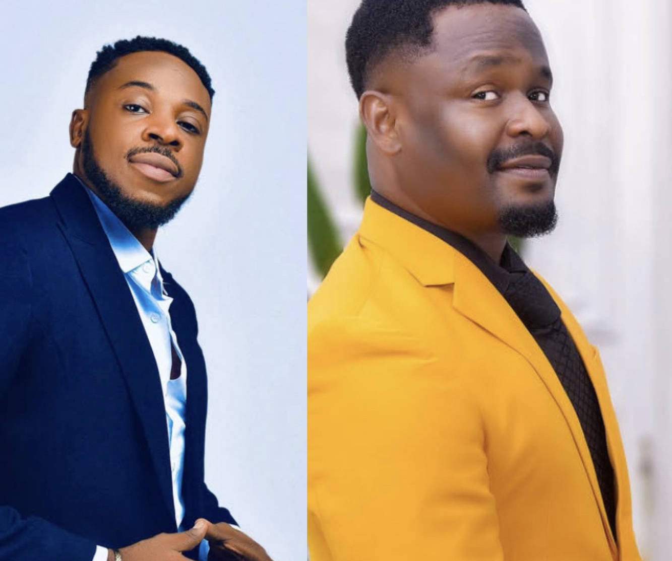 White and Green Simple Wedding Photo Collage - 1